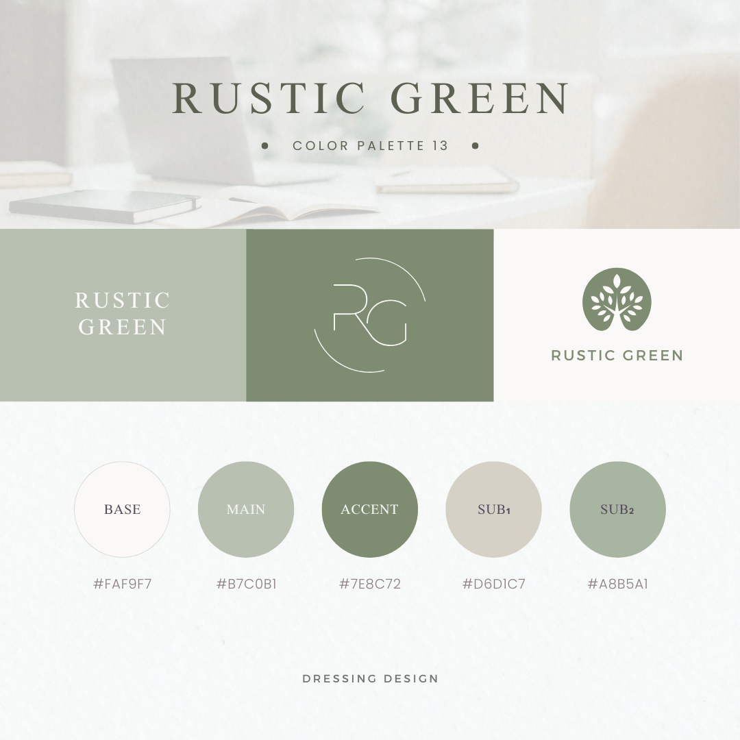 カラーパレット13:RUSTIC GREEN