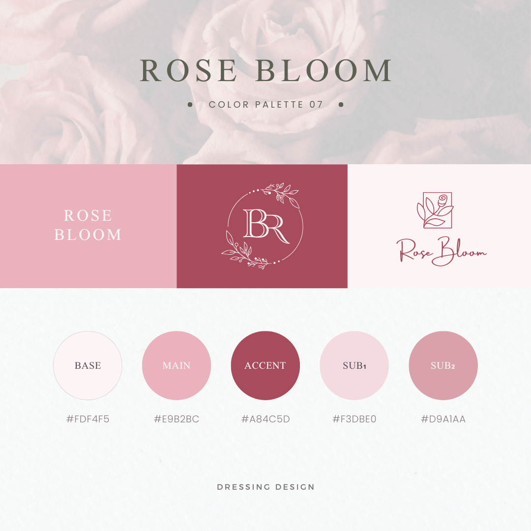 カラーパレット07:ROSE BLOOM