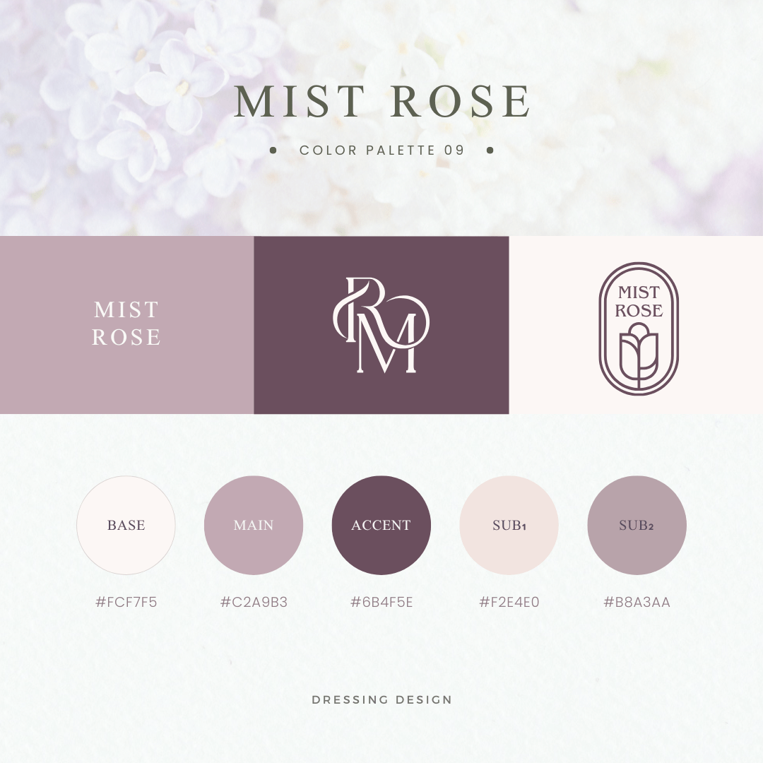 カラーパレット09:MIST ROSE