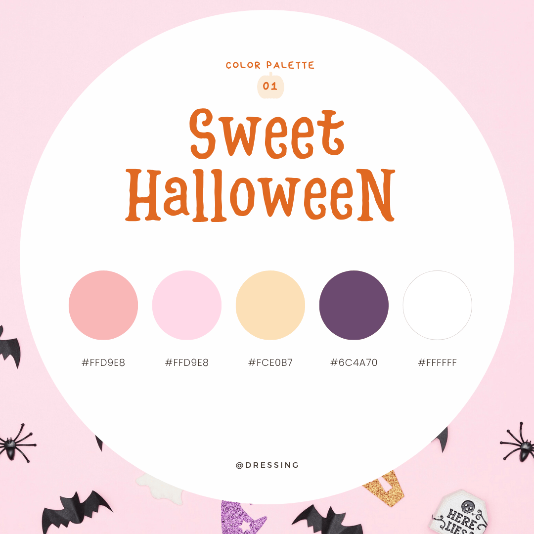 ハロウィンカラーパレット01：Sweet Halloween