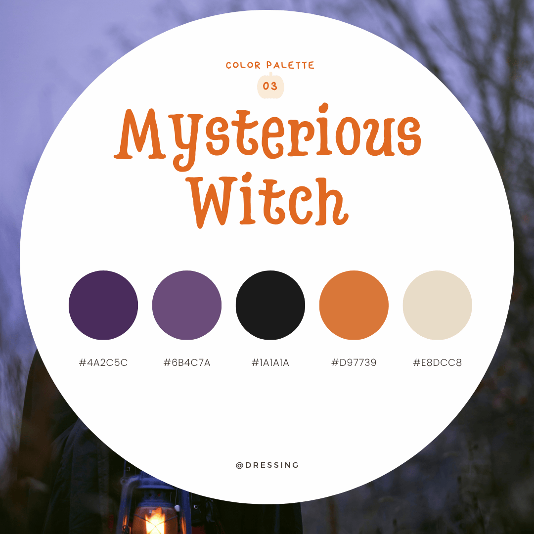 ハロウィンカラーパレット03：Mysterious Witch