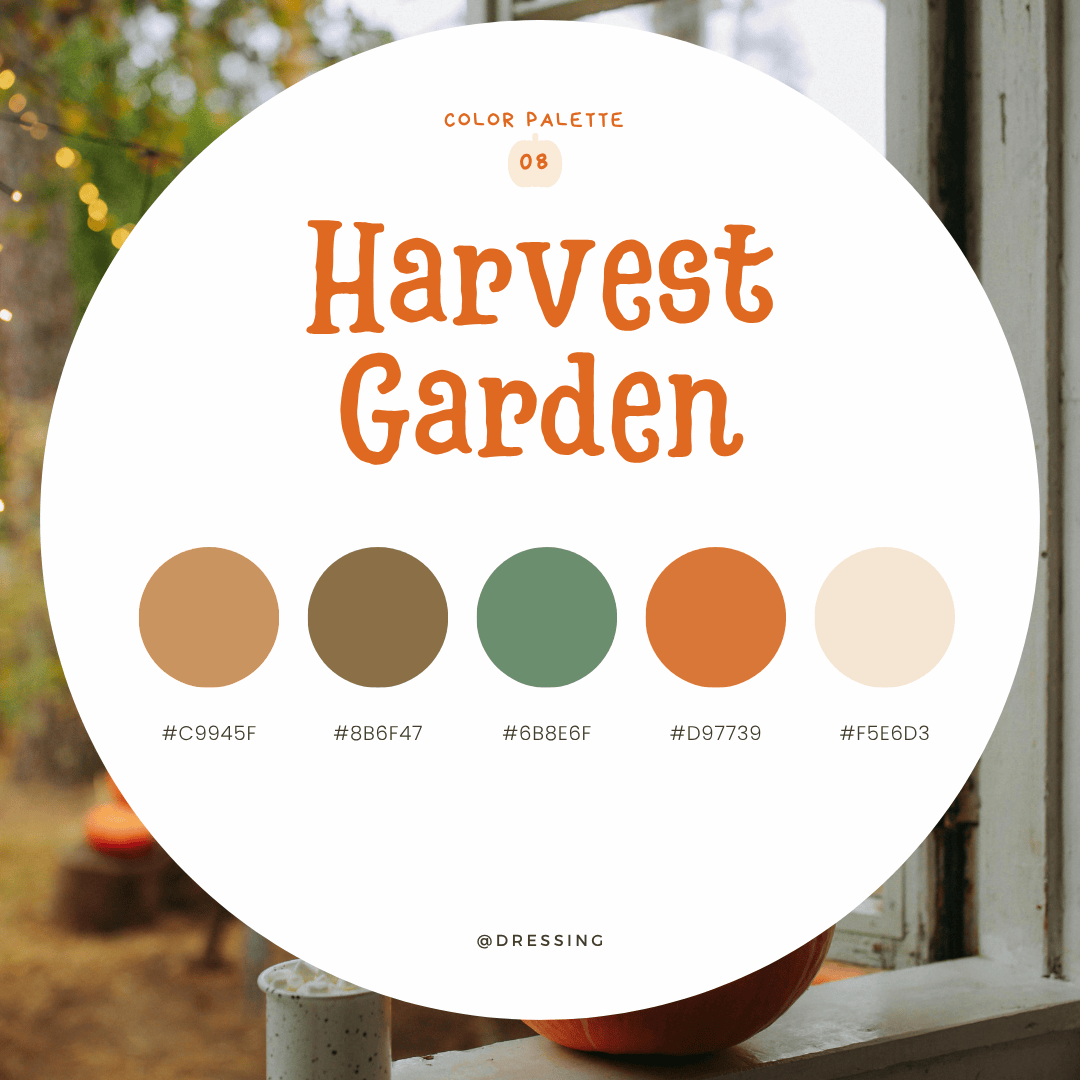 ハロウィンカラーパレット08：Harvest Garden