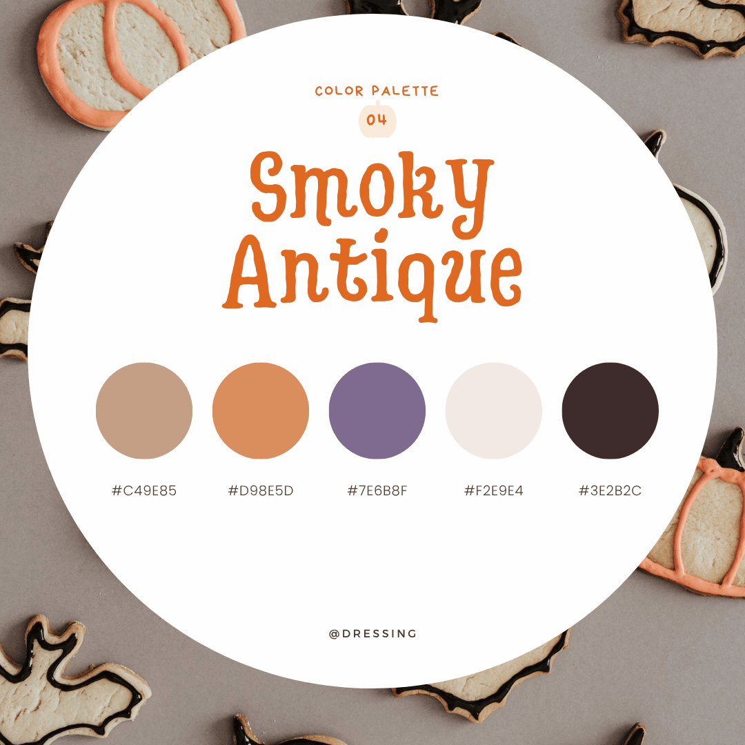 ハロウィンカラーパレット04：Smoky Antique