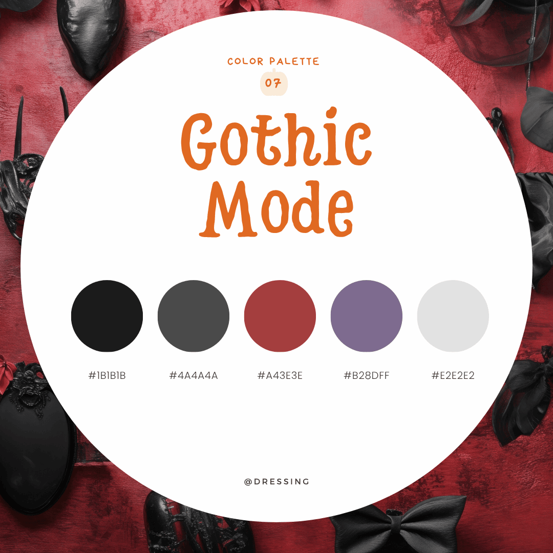 ハロウィンカラーパレット07：Gothic Mode