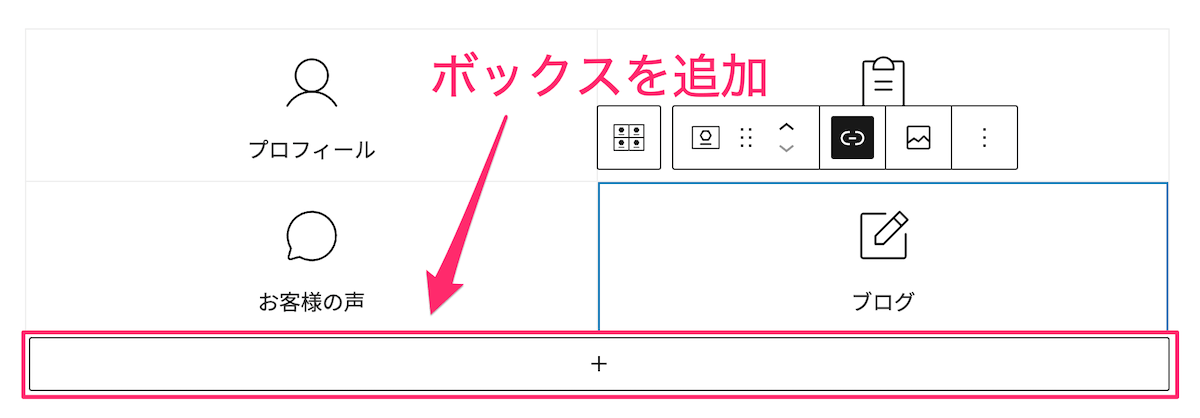 ボックスを増やす場合
