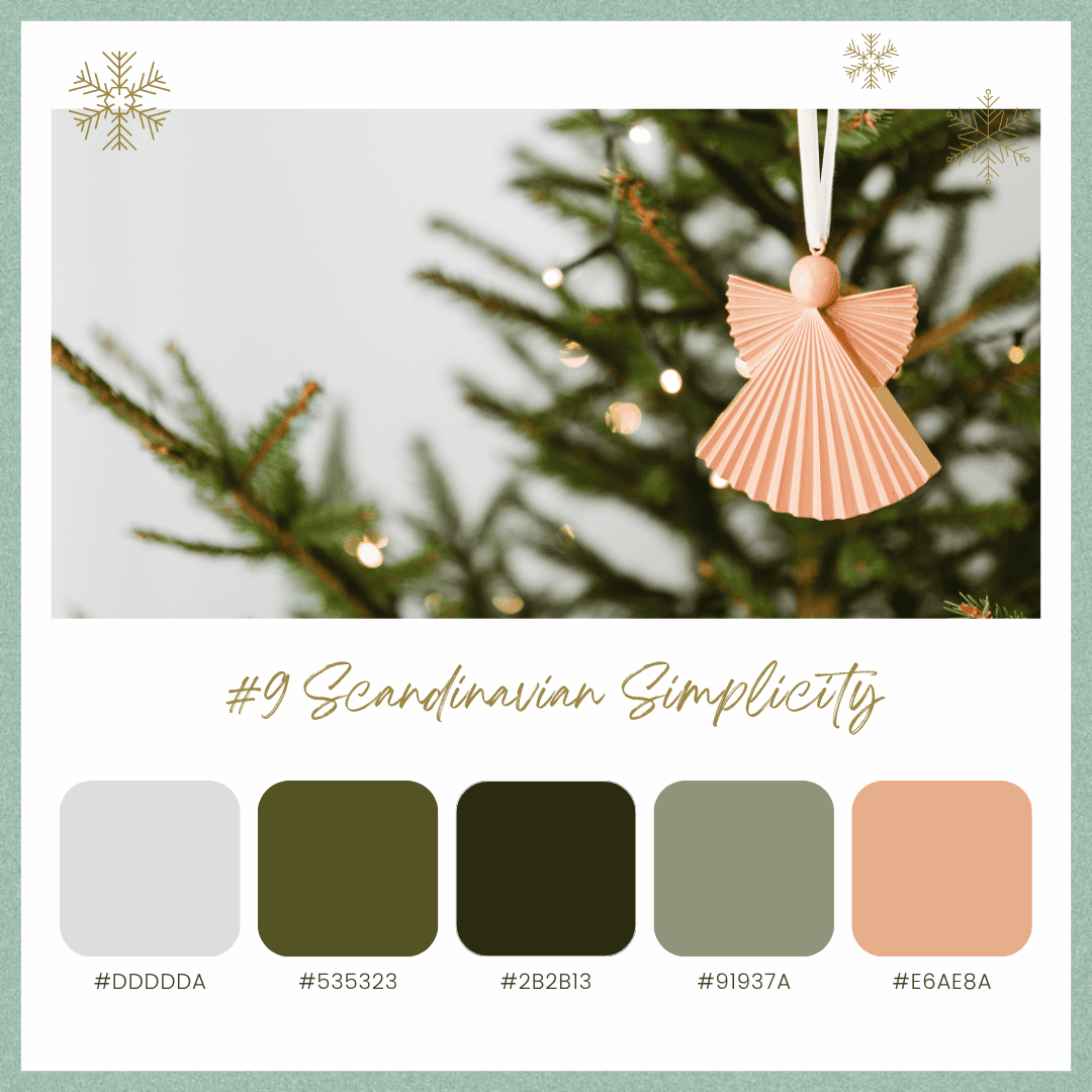 クリスマスカラーパレット9:スカンジナビアンシンプリシティ