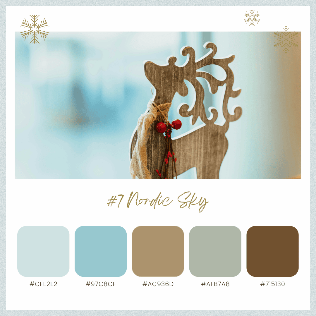 クリスマスカラーパレット7:ノルディックスカイ