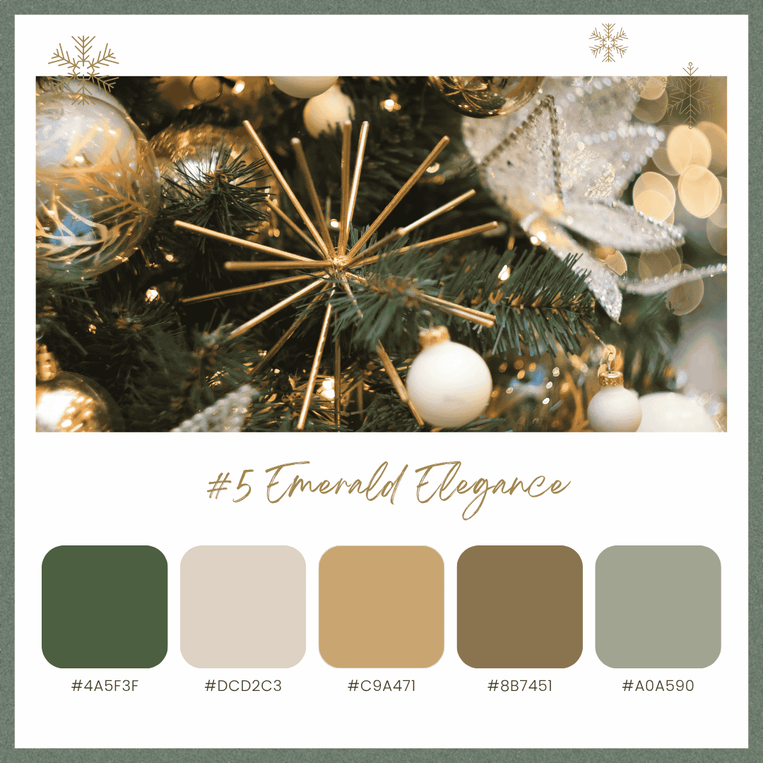 クリスマスカラーパレット5:エメラルドエレガンス