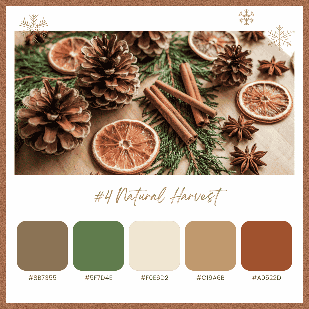 クリスマスカラーパレット4:ナチュラルハーベスト