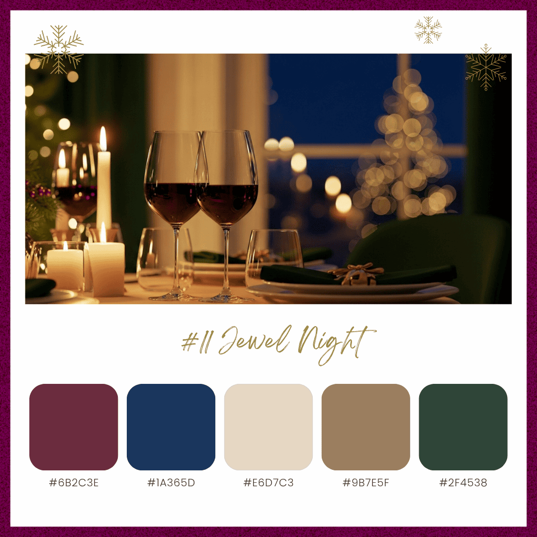 クリスマスカラーパレット11:ジュエルナイト