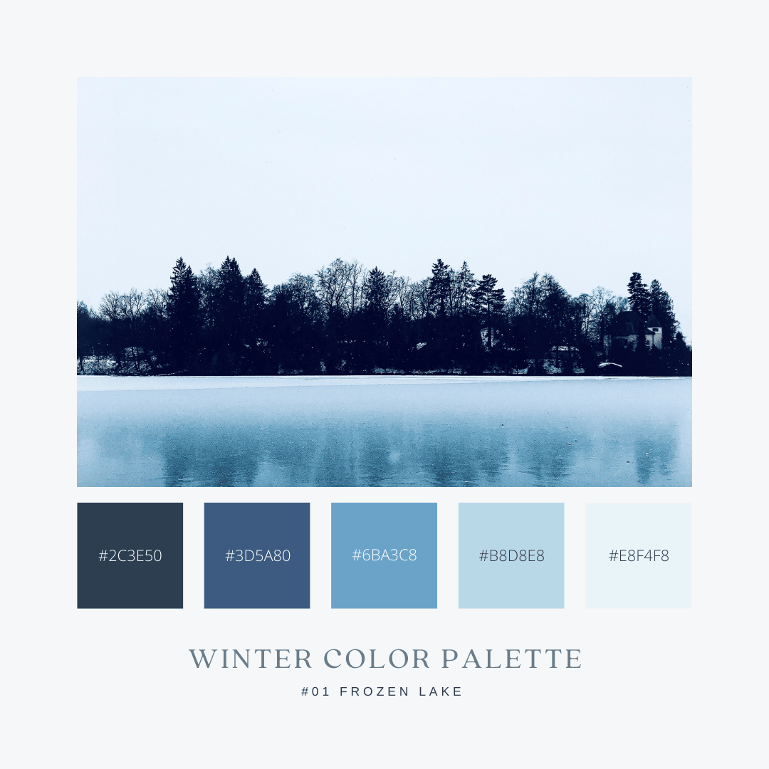 冬のカラーパレット01:Frozen Lake / 凍った湖