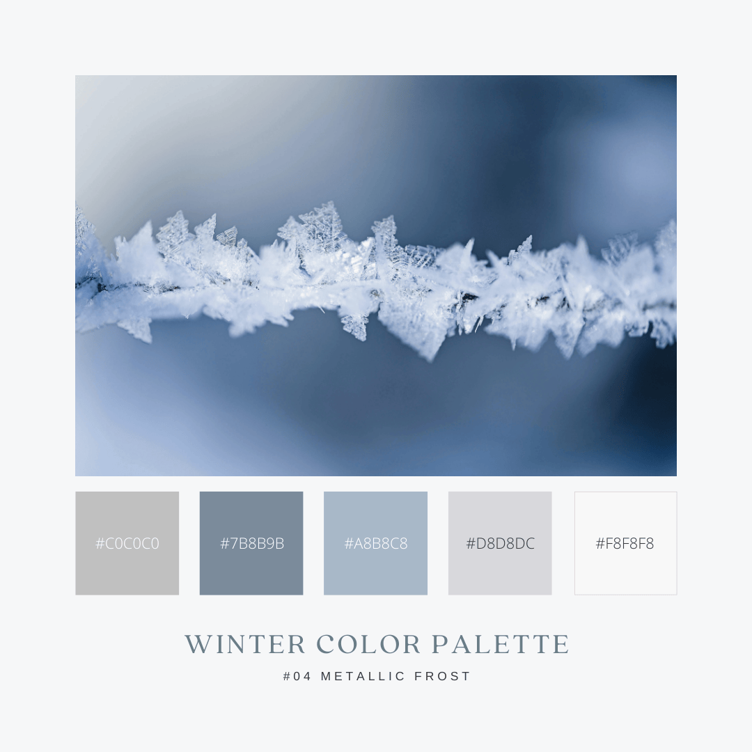 冬のカラーパレット04. Metallic Frost / メタリックフロスト