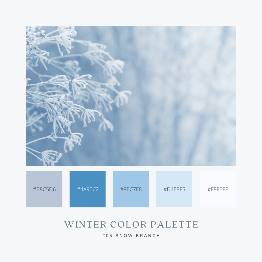 冬のカラーパレット05. Snow Branch / 雪の枝