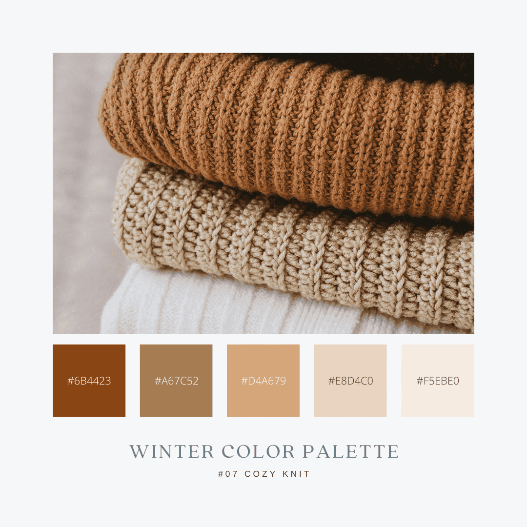 冬のカラーパレット07. Cozy Knit / あったかニット