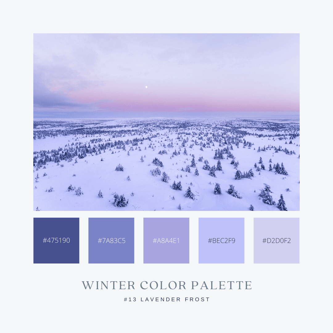 冬のカラーパレット13. Lavender Frost / ラベンダーフロスト