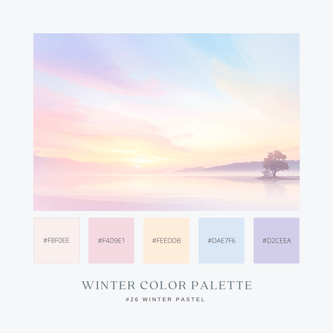 冬のカラーパレット26. Winter Pastel / ウィンターパステル