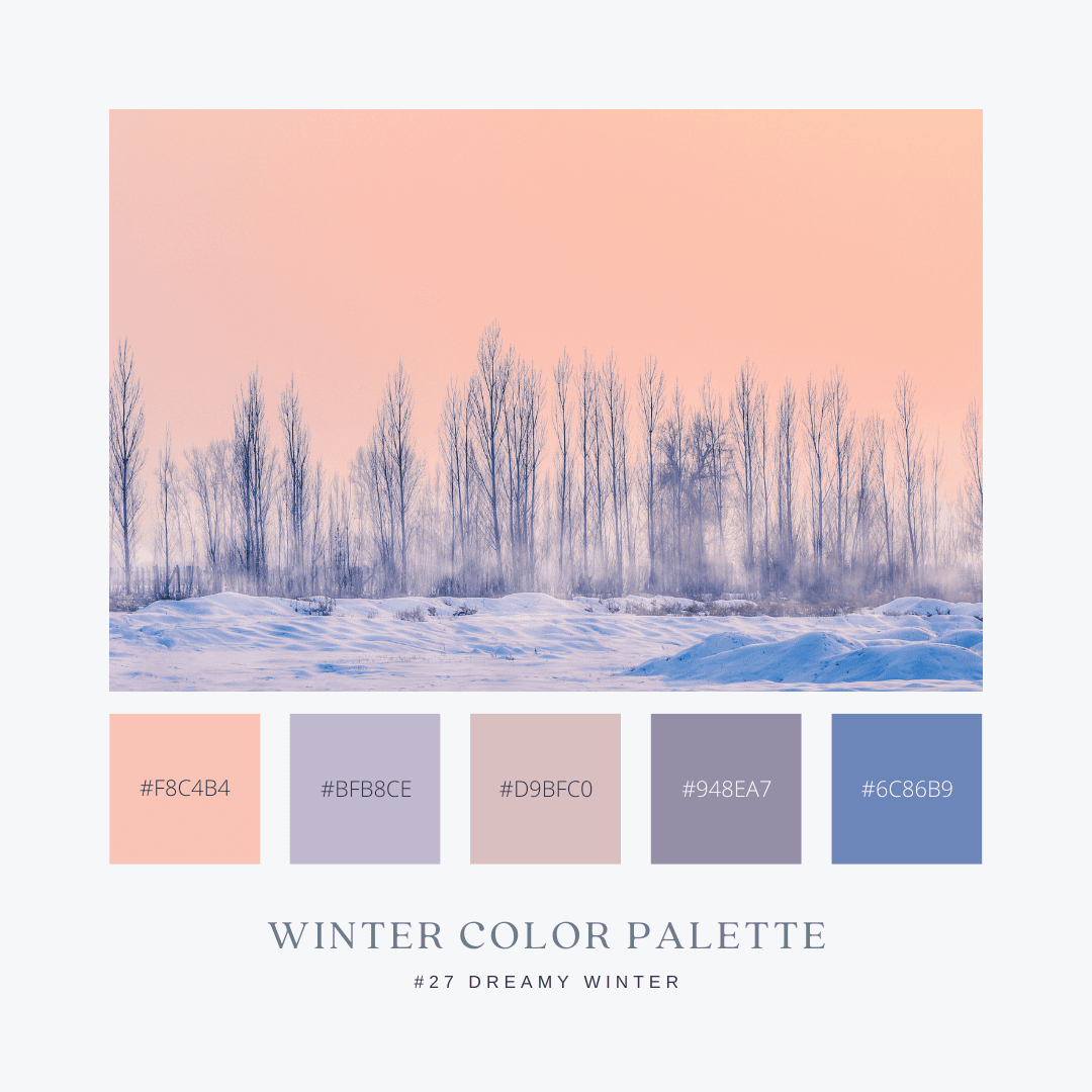 冬のカラーパレット27. Dreamy Winter / 夢見る冬